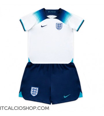 Inghilterra Prima Maglia Bambino Mondiali 2022 Manica Corta (+ Pantaloni corti)